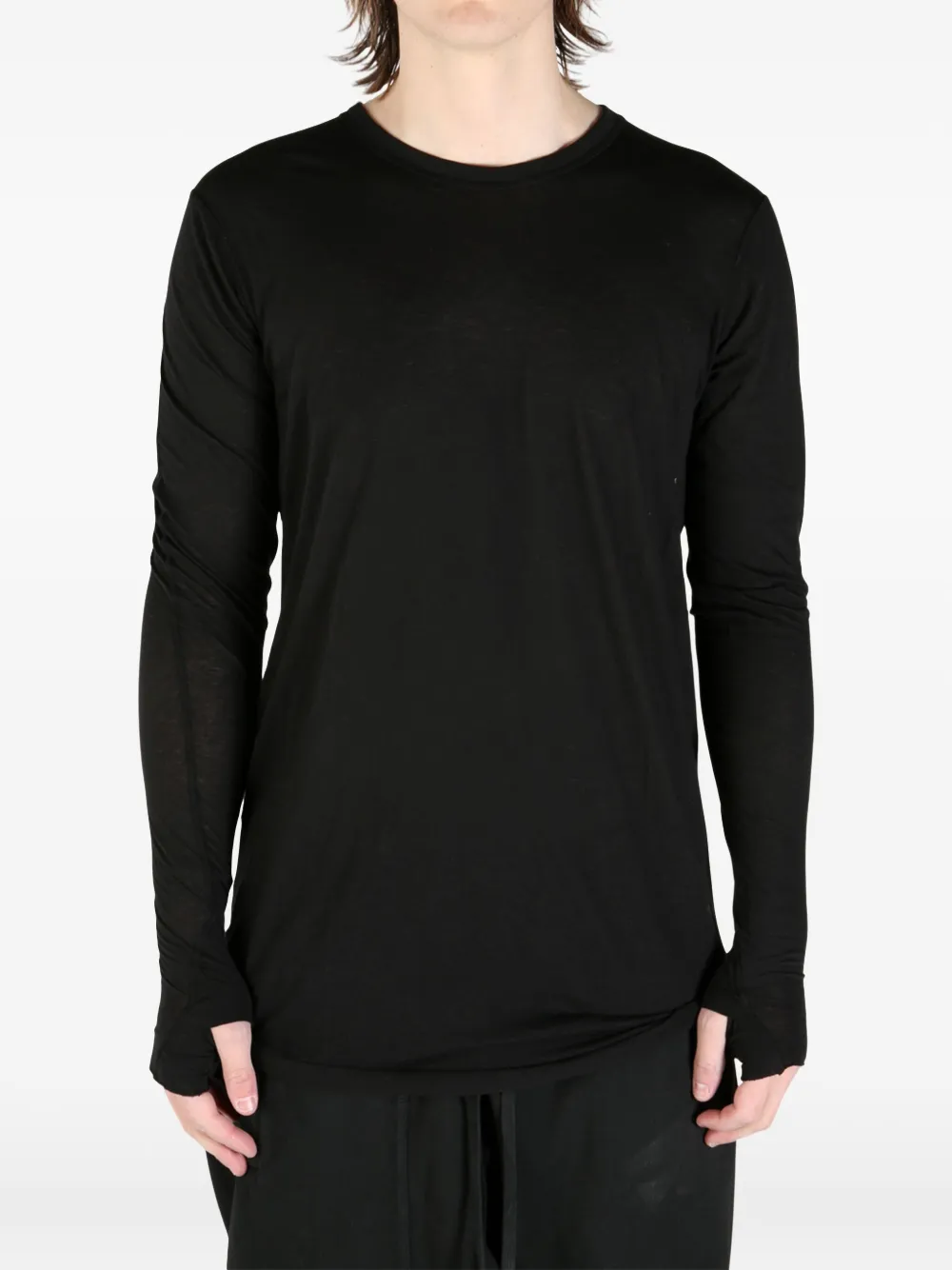 Boris Bidjan Saberi basic T-shirt Zwart