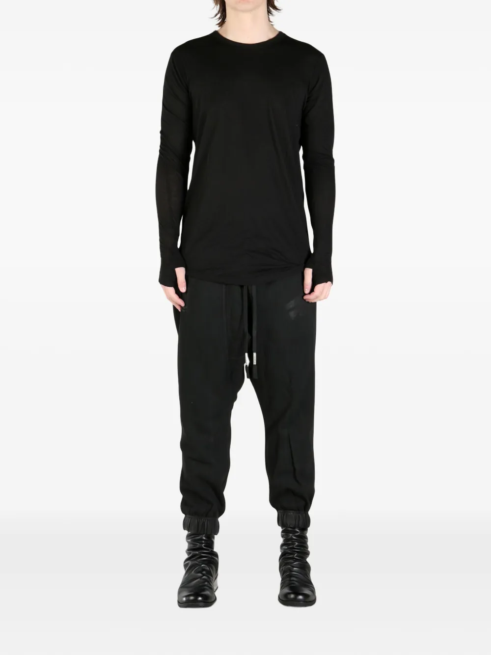 Boris Bidjan Saberi basic T-shirt - Zwart