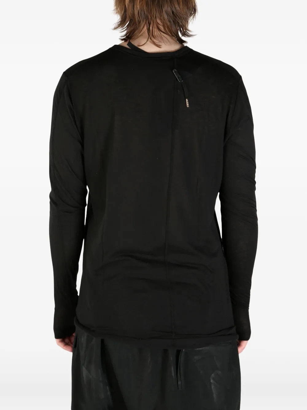 Boris Bidjan Saberi basic T-shirt Zwart