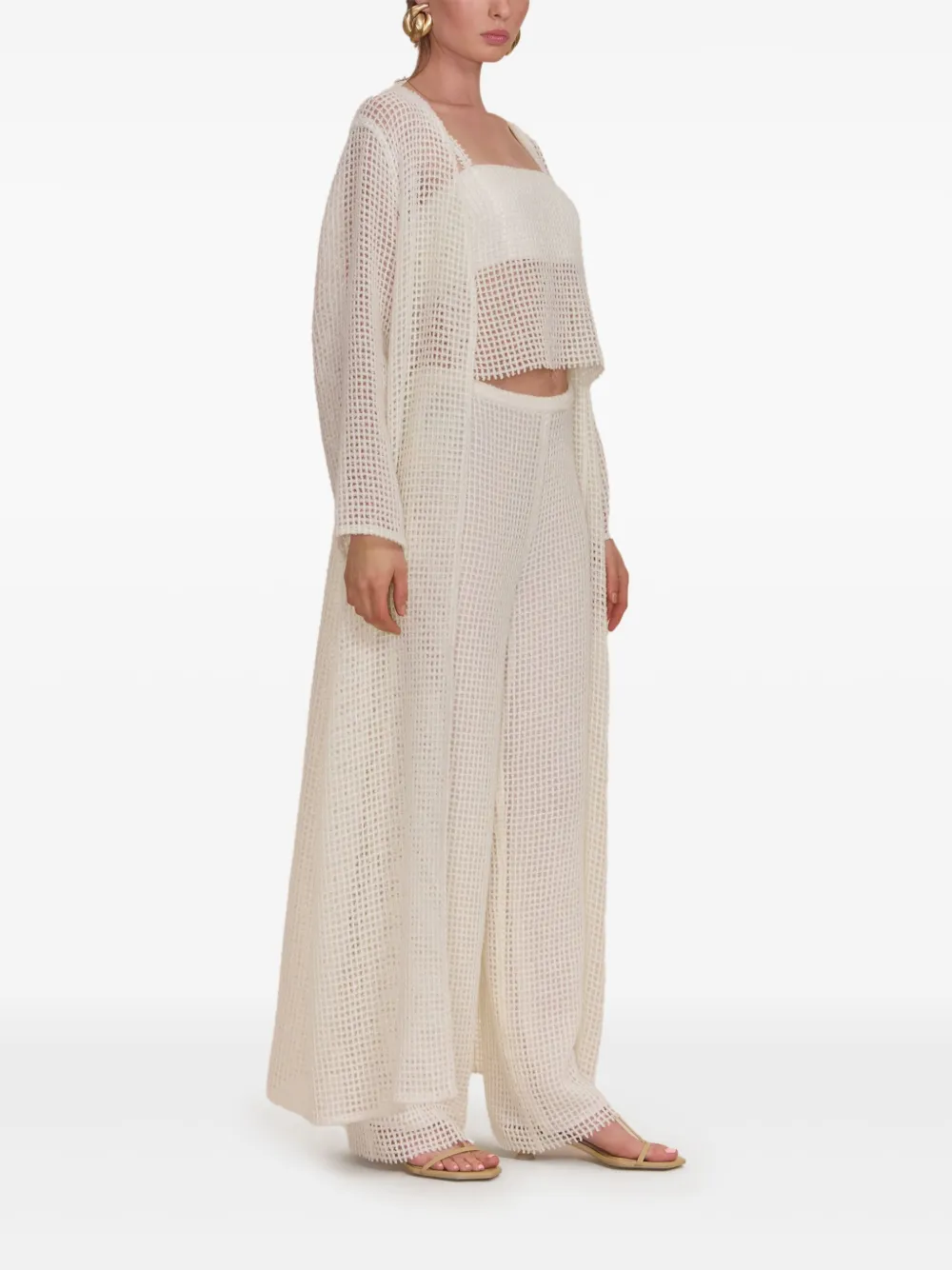 Cult Gaia Ari vest Wit
