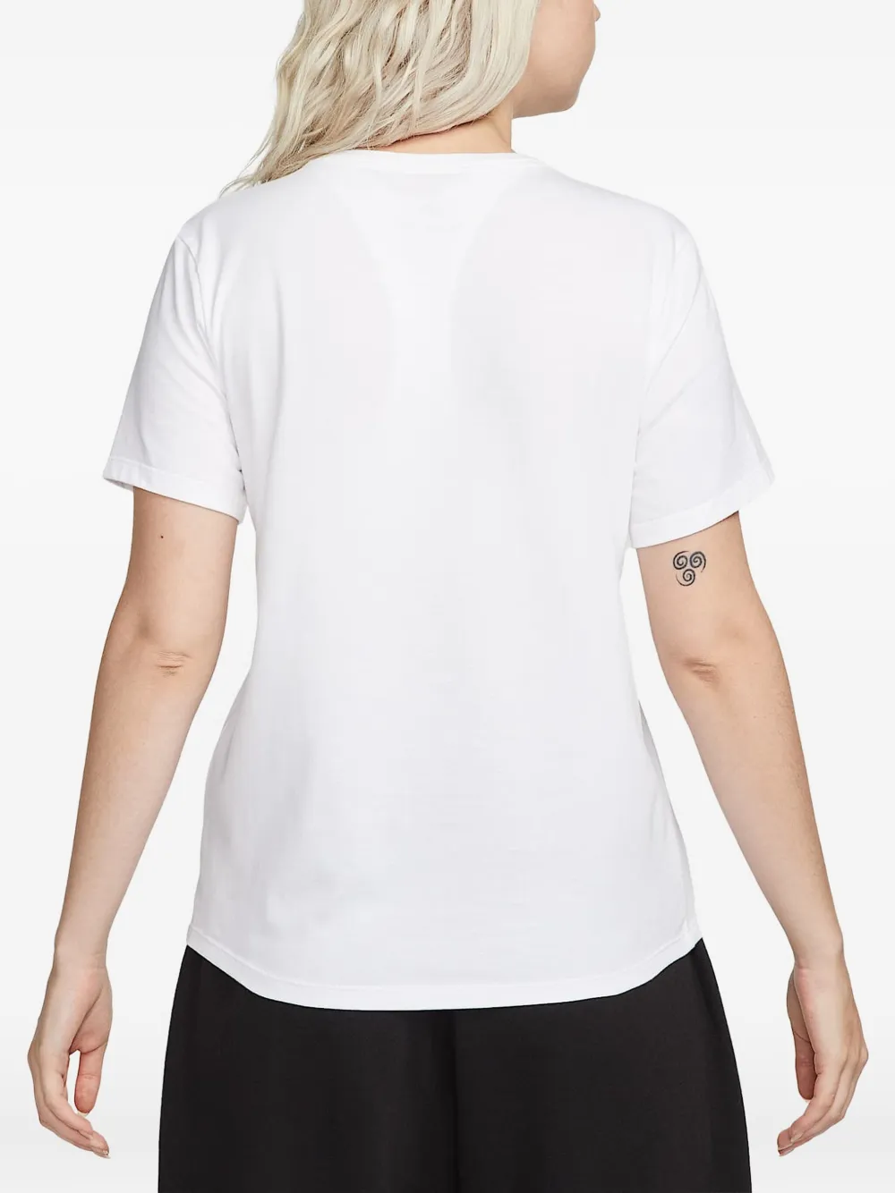 Nike logo-embroidered cotton t-shirt Wit