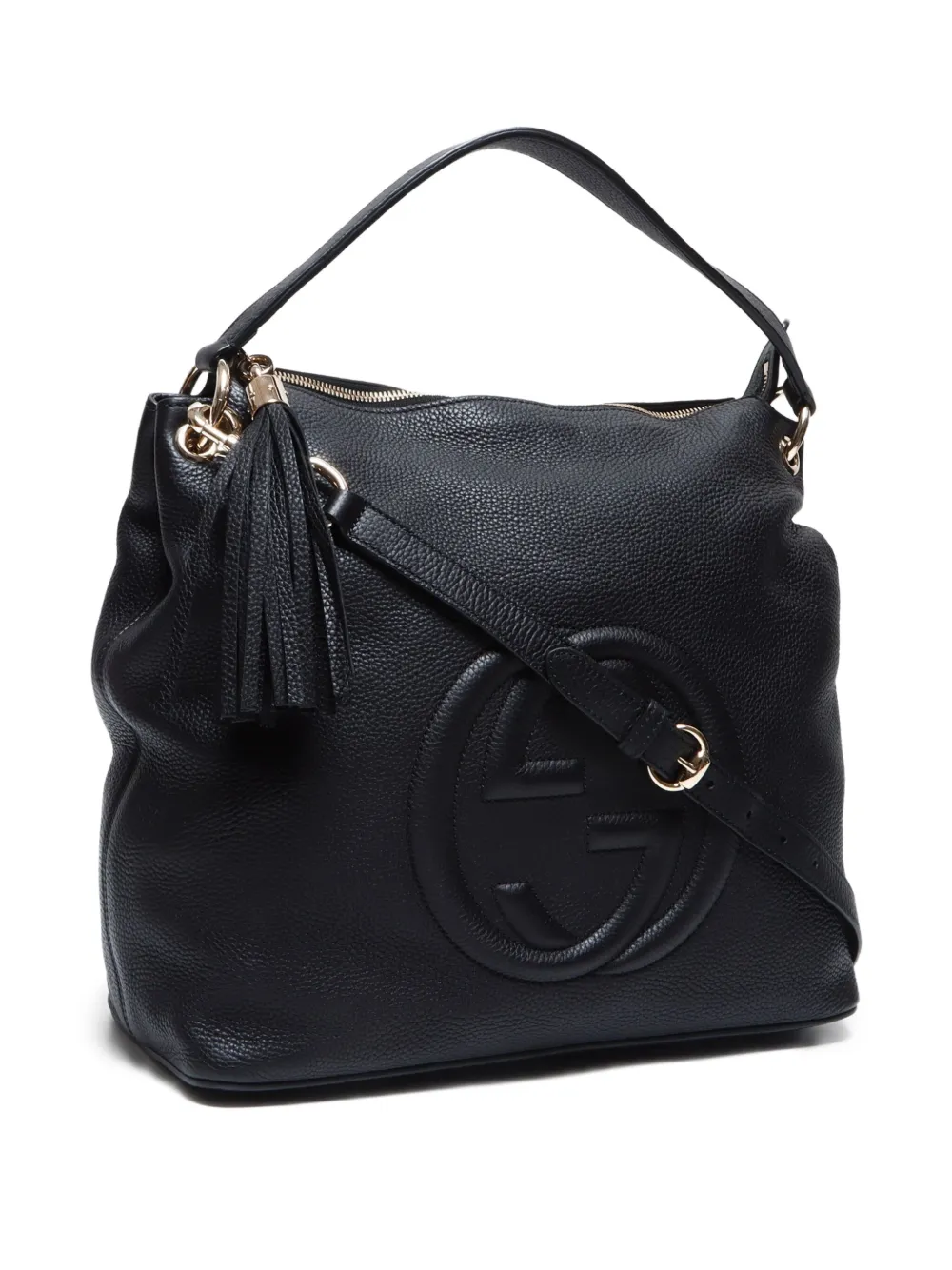 Pre-owned Gucci 2010-2024 Soho Shoulder Bag In Black