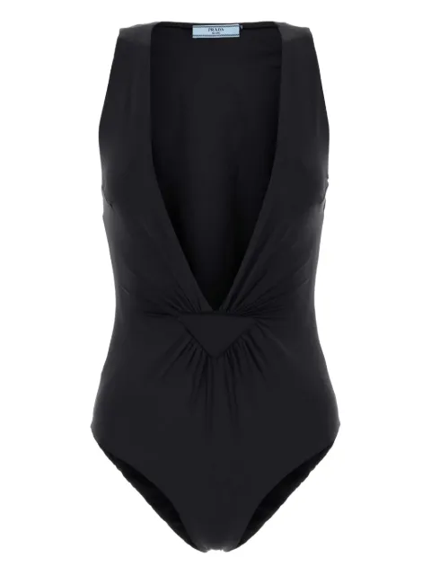 Prada v-neck swimsuit