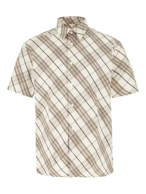 Burberry checked short-sleeve shirt