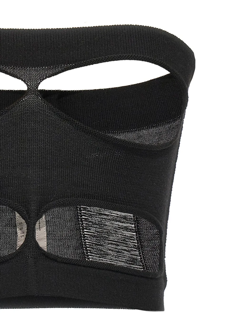 Rick Owens Tanja bandeau top Zwart