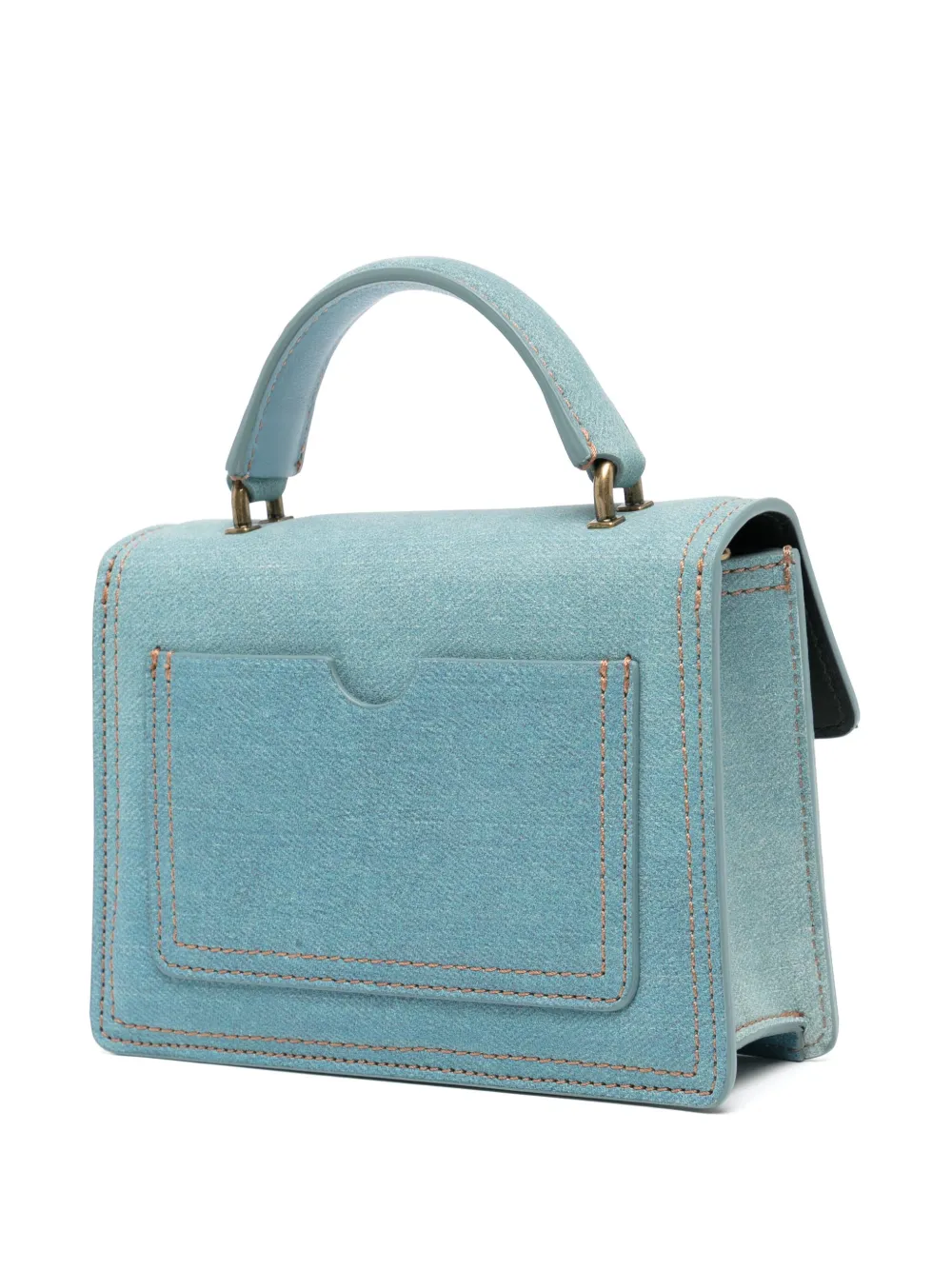 Off-White Leren mini tas Blauw