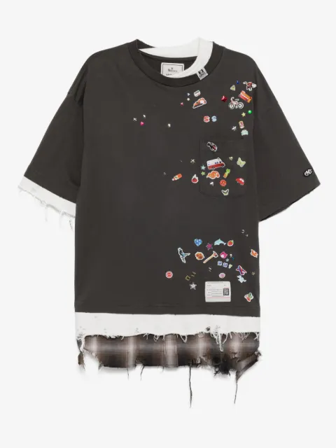 Maison MIHARA YASUHIRO t-shirt à design superposé