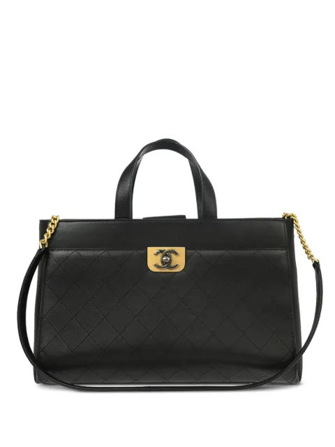 CHANEL Pre-Owned tote con capitonado de rombos 2016