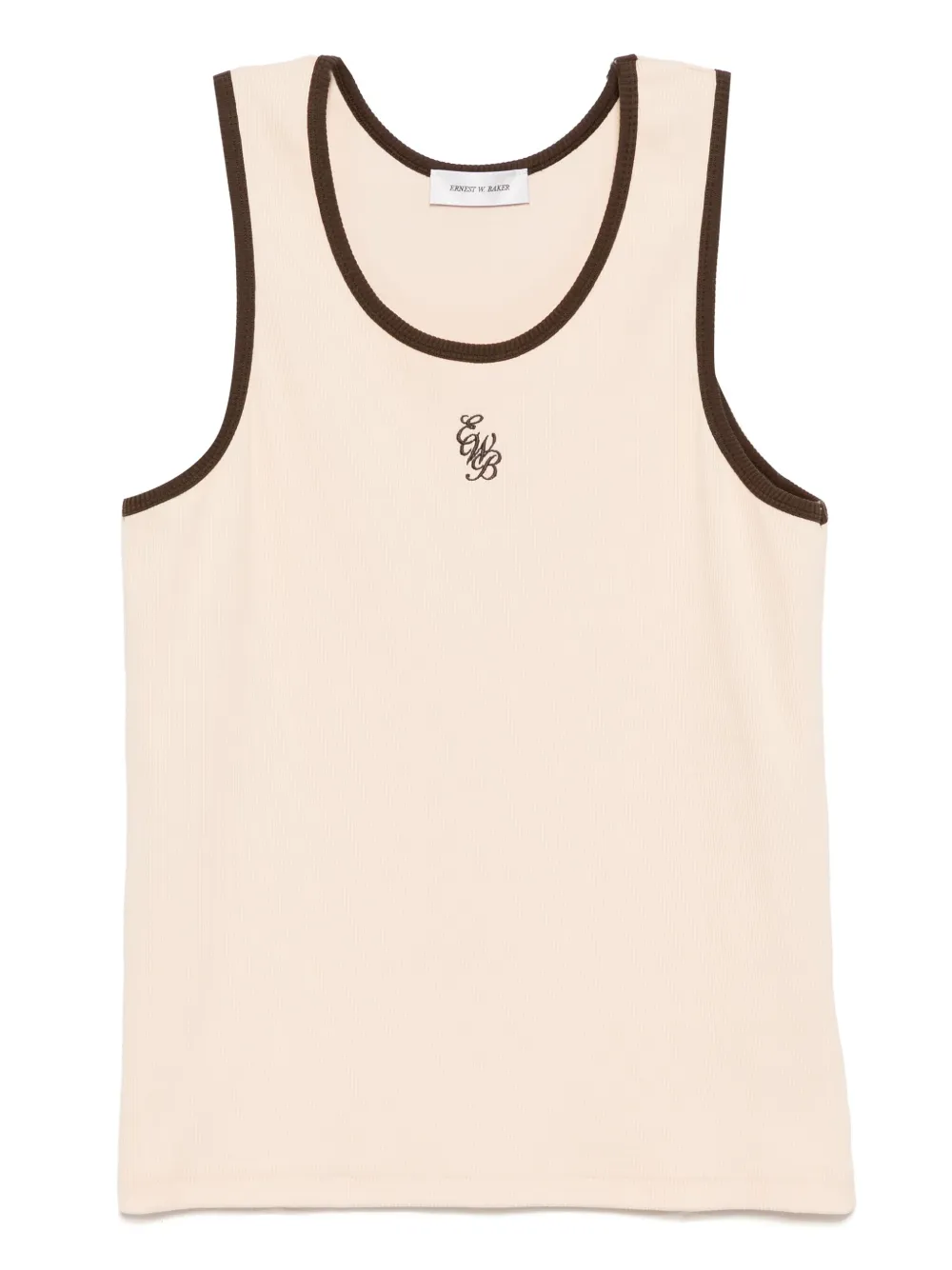 Ernest W. Baker logo-embroidered tank top | Neutrals | Image 1