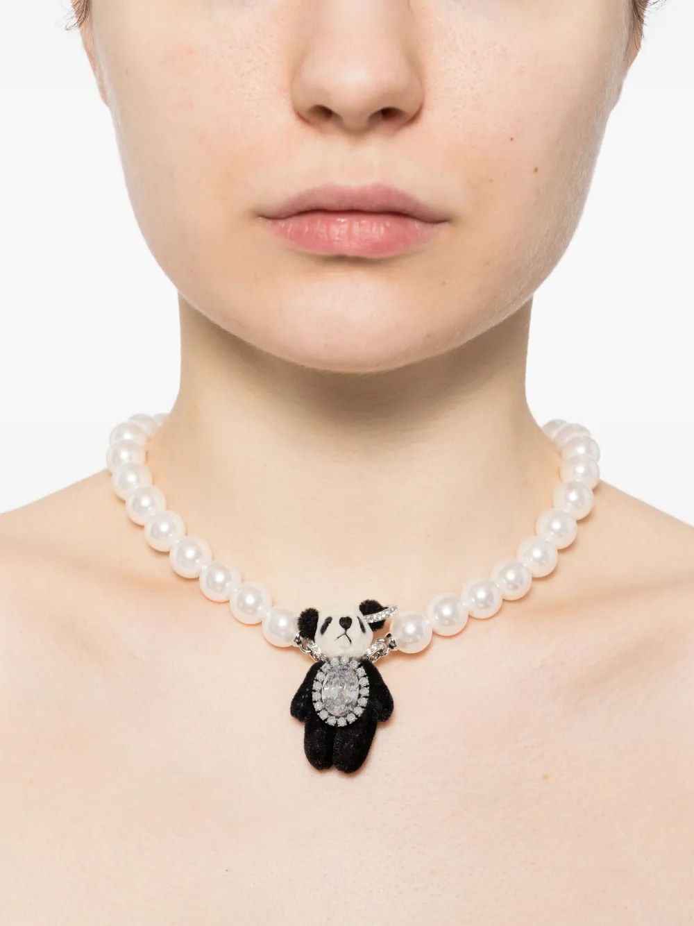 YVMIN collar Furry con perla | Image 2