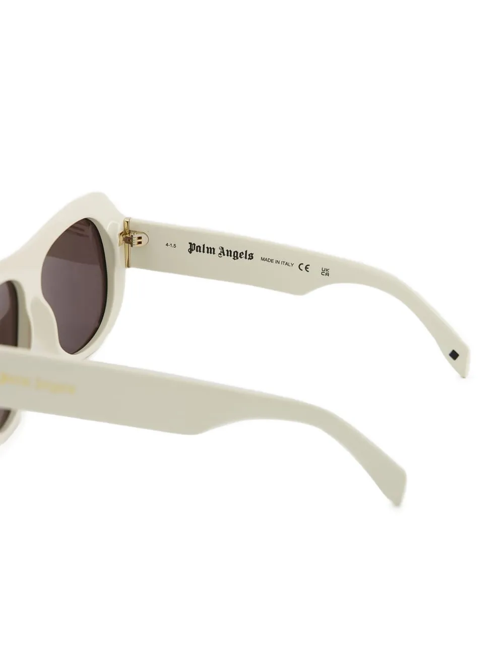 Palm Angels Eyewear Zonnebril met rond montuur Wit