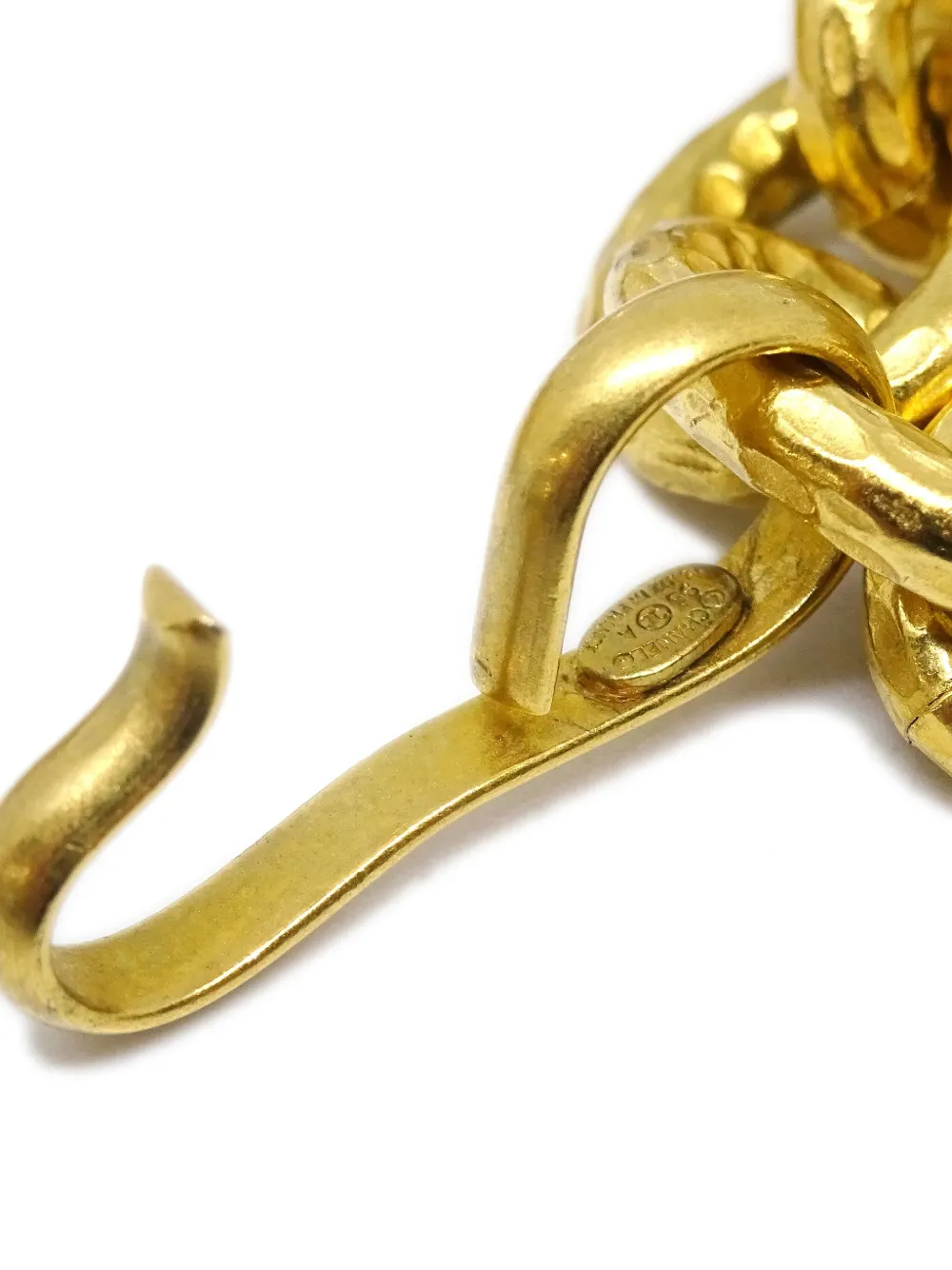 Pre-owned Chanel 1995 Chain Belt In Gold