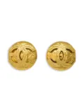CHANEL Pre-Owned 1994 CC clip-on earrings - Gold