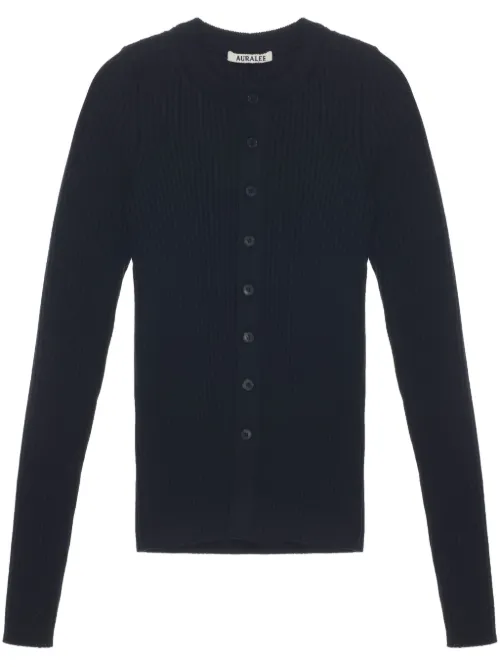 Cardigan en soie mélangée - Auralee - Modalova