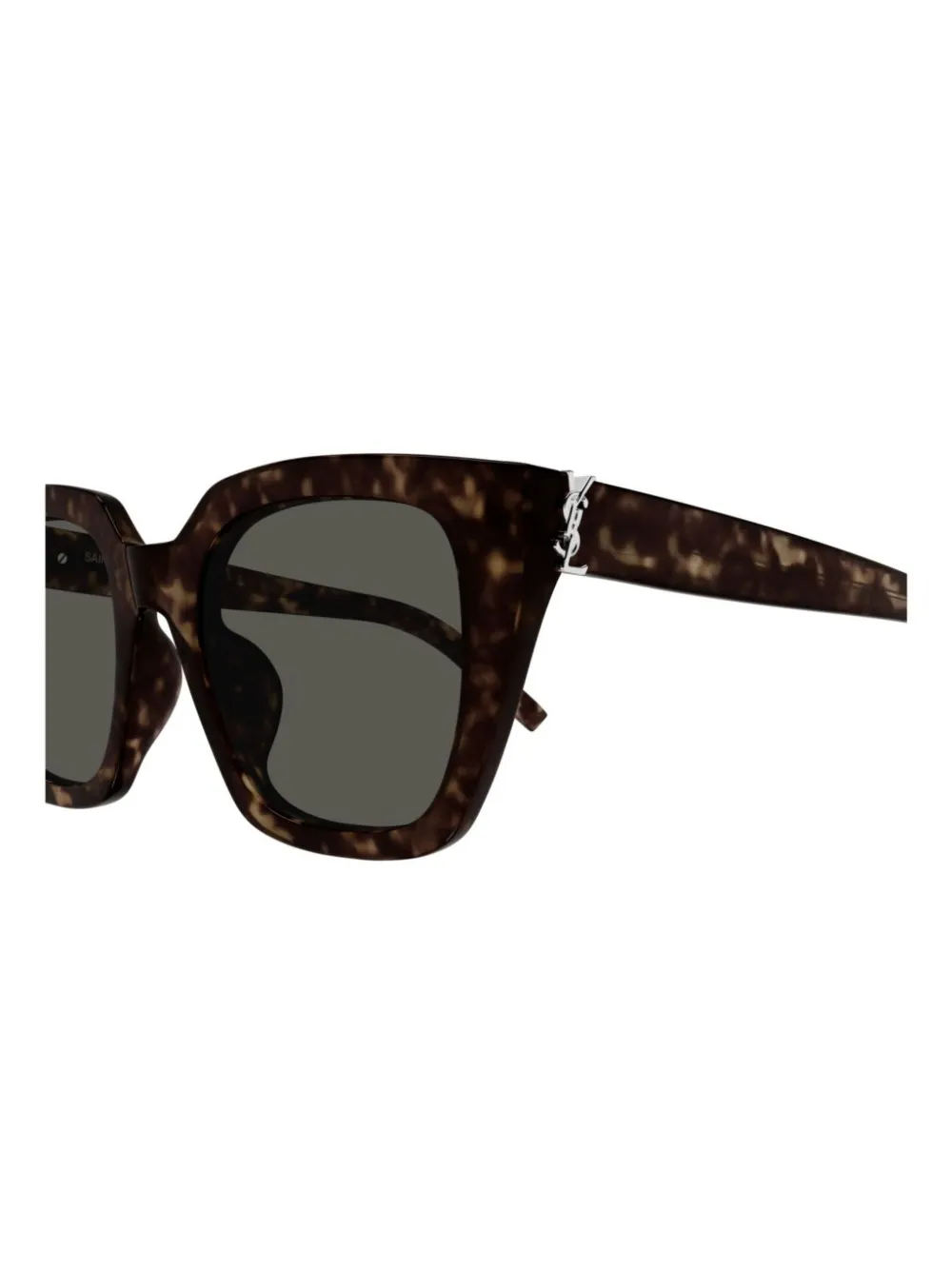 Saint Laurent Eyewear Zonnebril met cat-eye montuur Bruin
