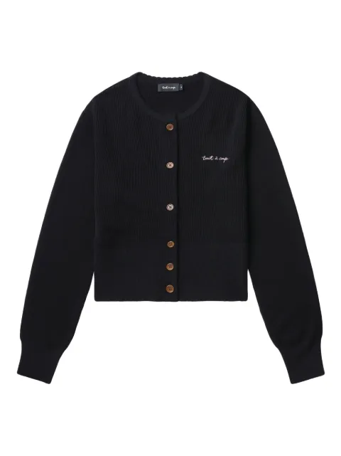 tout a coup ribbed cardigan 