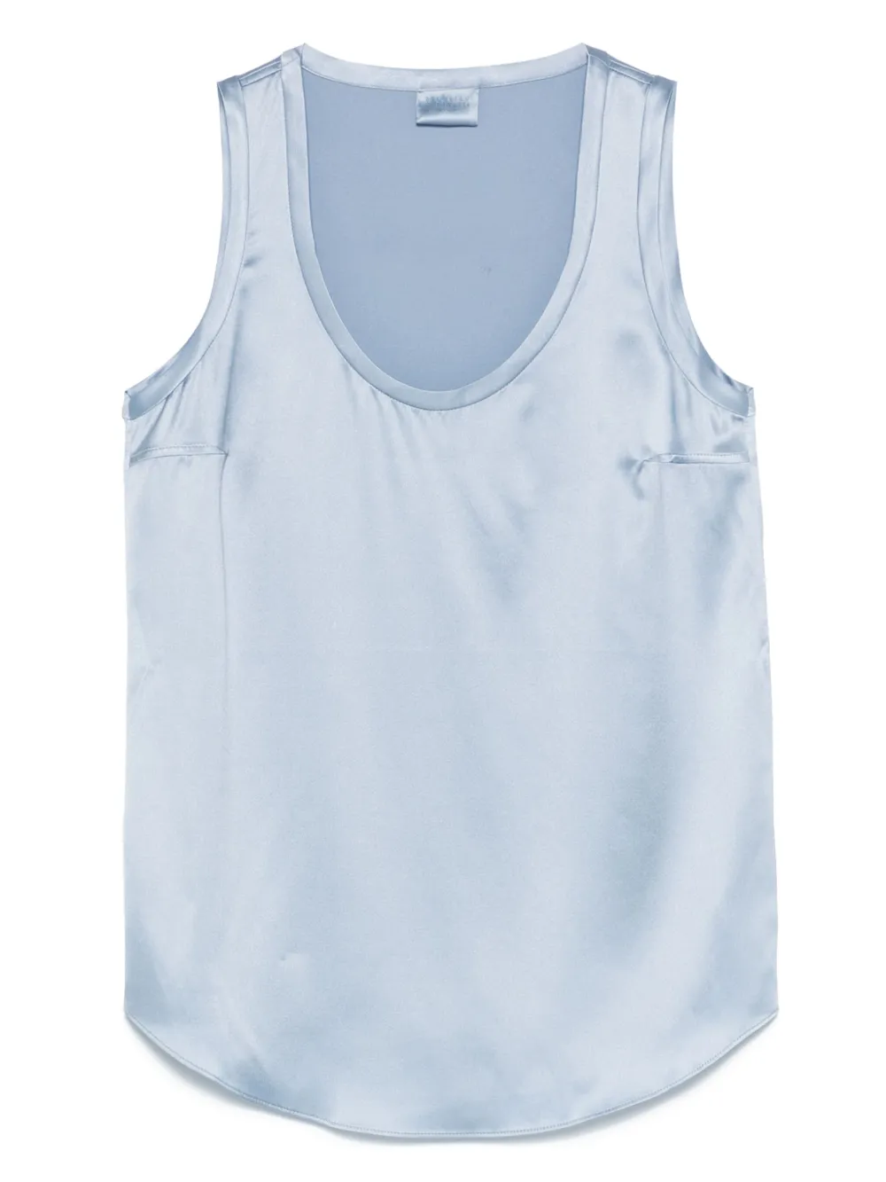 Brunello Cucinelli satin tank top | Blue | Image 1
