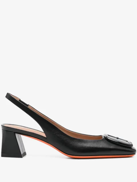Santoni 55mm leather pumps