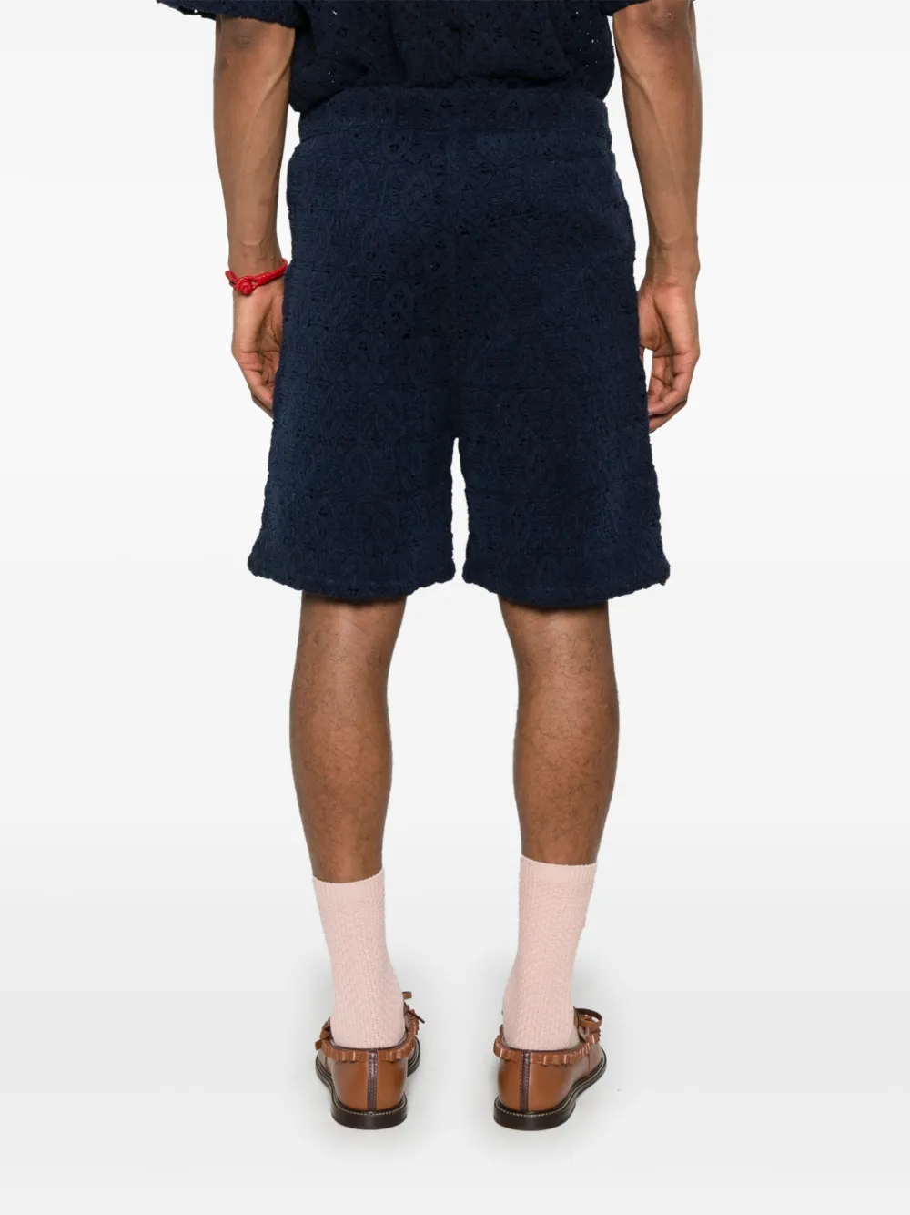 Daily Paper Shorts met kant Blauw