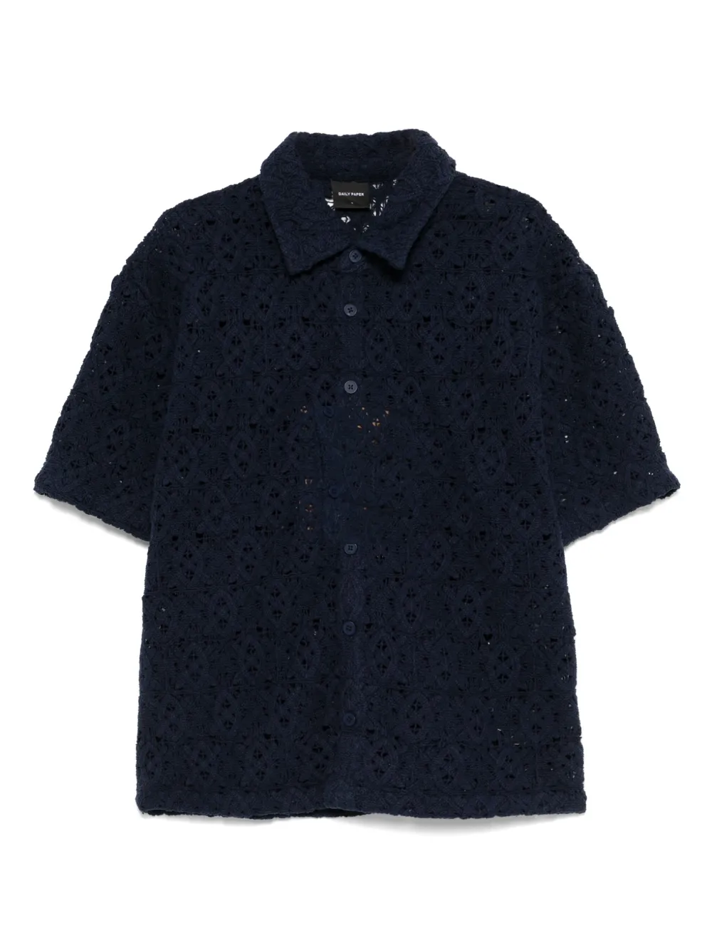 Daily Paper camisa con paneles de encaje | azul | Image 1