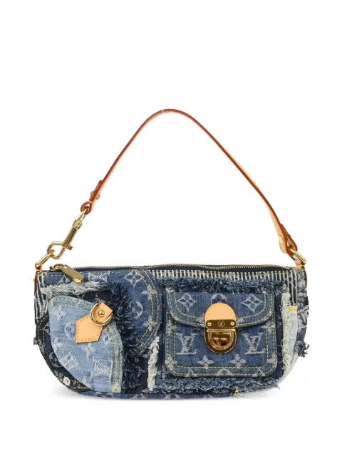 Louis Vuitton Pre-Owned 2007 Monogram Denim Patchwork Pouchy shoulder bag