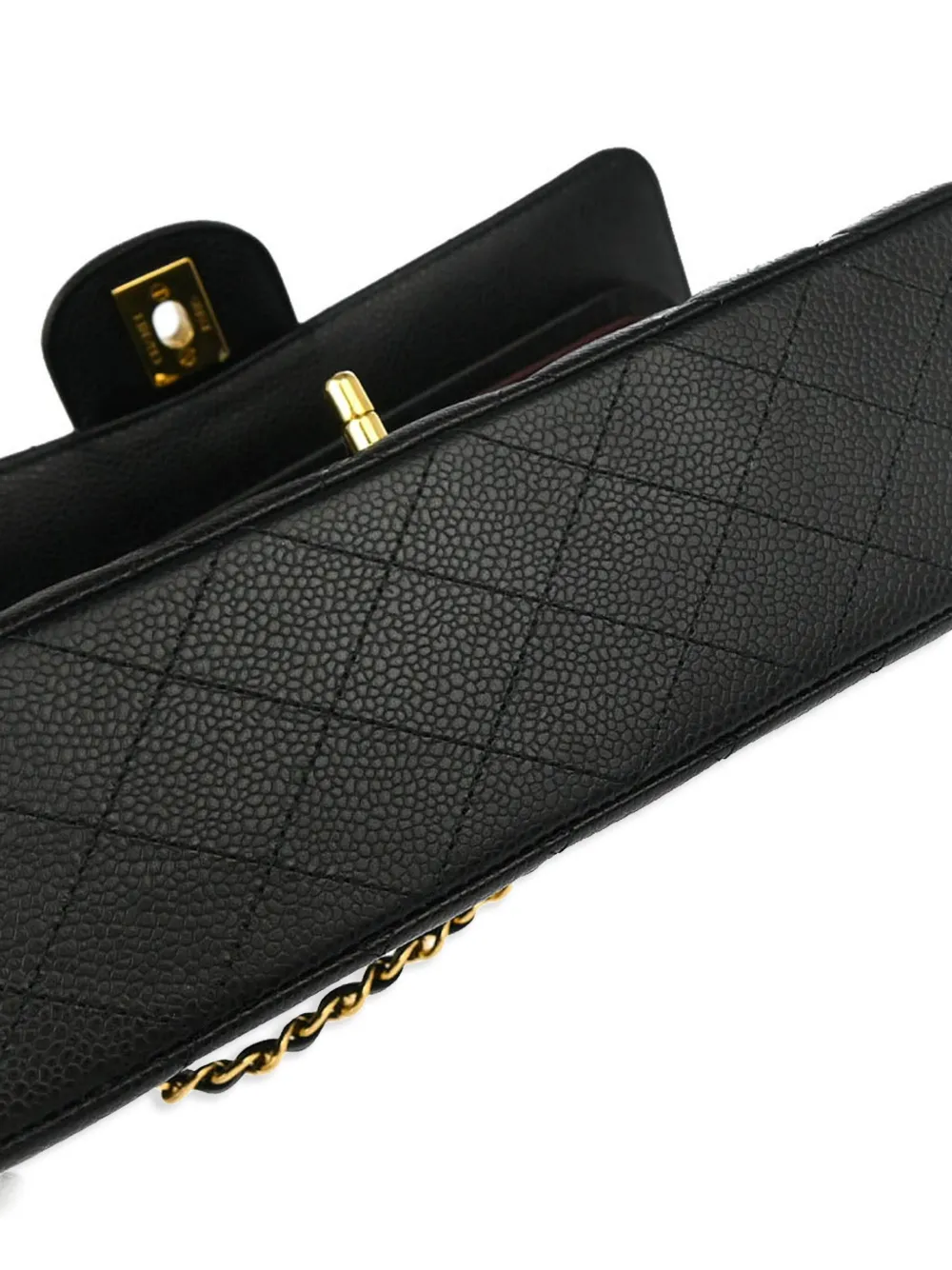Pre-owned Chanel 2014 Medium Double Flap Shoulder Bag In 黑色