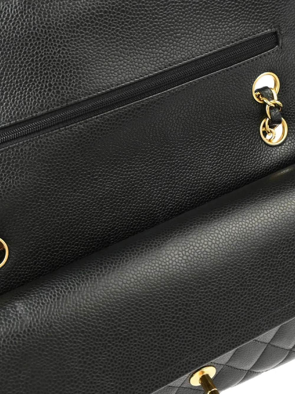 Pre-owned Chanel 2014 Medium Double Flap Shoulder Bag In 黑色