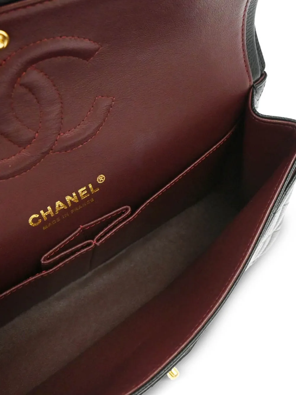Pre-owned Chanel 2014 Medium Double Flap Shoulder Bag In 黑色