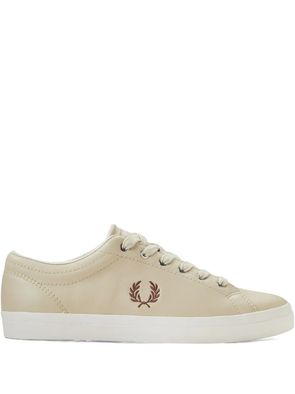Fred Perry Leren sneakers Beige