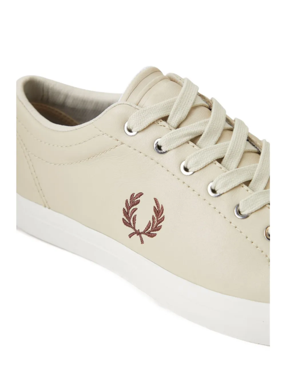 Fred Perry Leren sneakers Beige