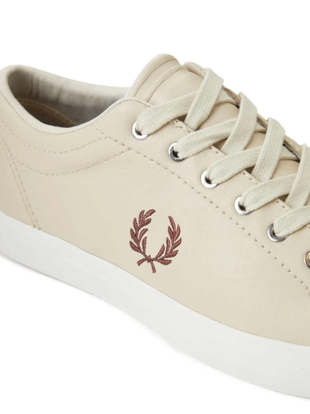 Fred Perry Leren sneakers Beige
