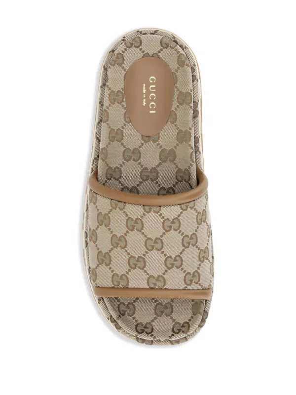 Gucci Double G Sandals | Neutrals | FARFETCH