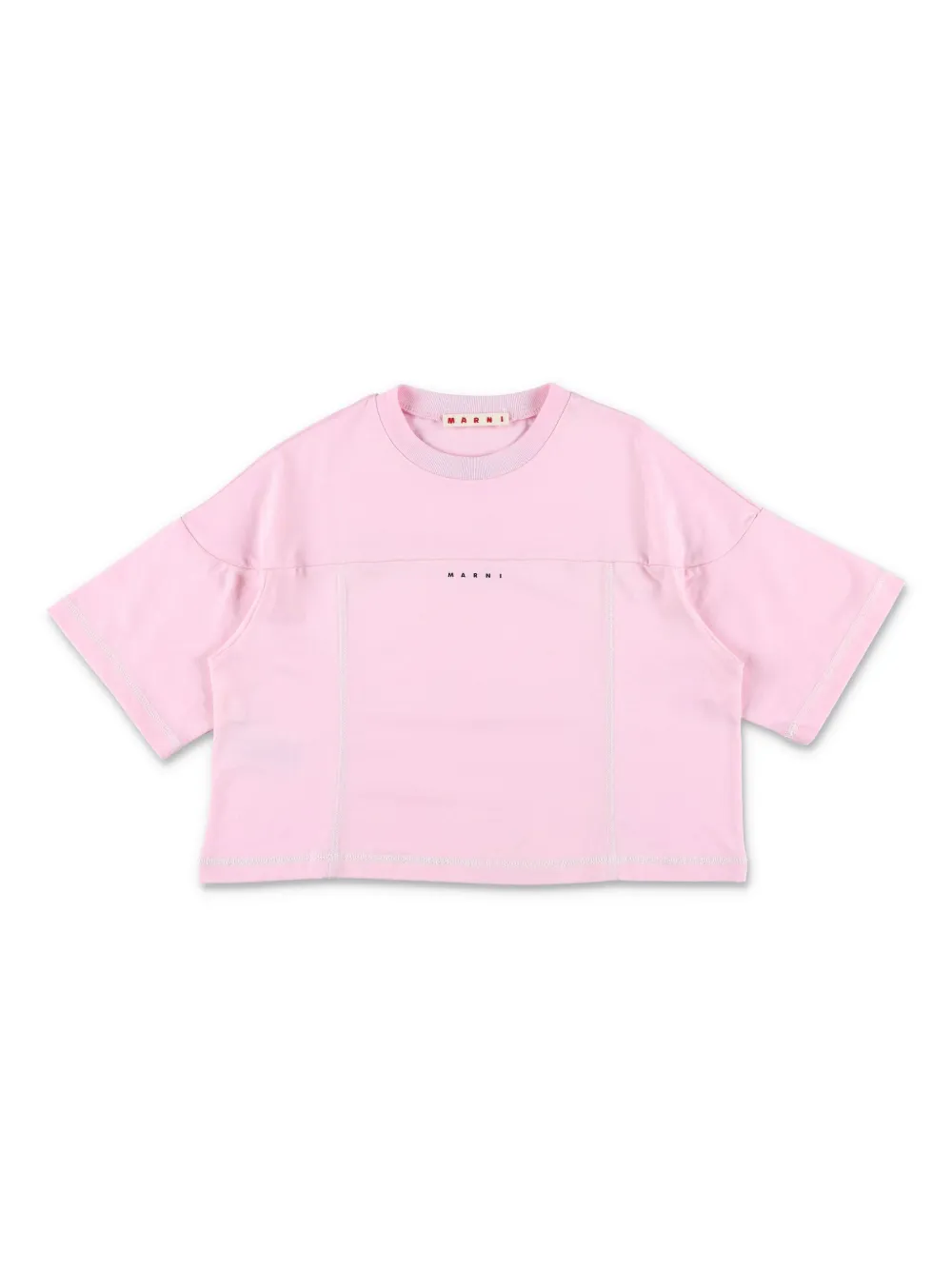 Marni Kids クロップド Tシャツ - ピンク Marni Kids クロップド Tシャツ - ピンク