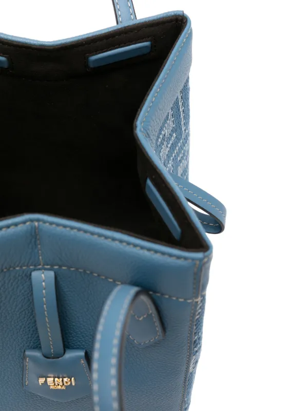 FENDI Mini Origami Bucket Bag | Blue | FARFETCH JO