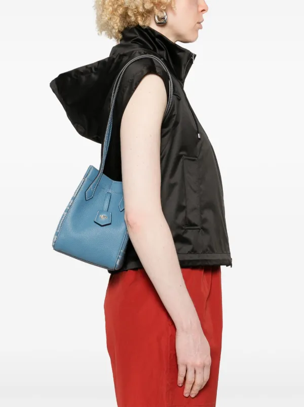 FENDI Mini Origami Bucket Bag | Blue | FARFETCH JO
