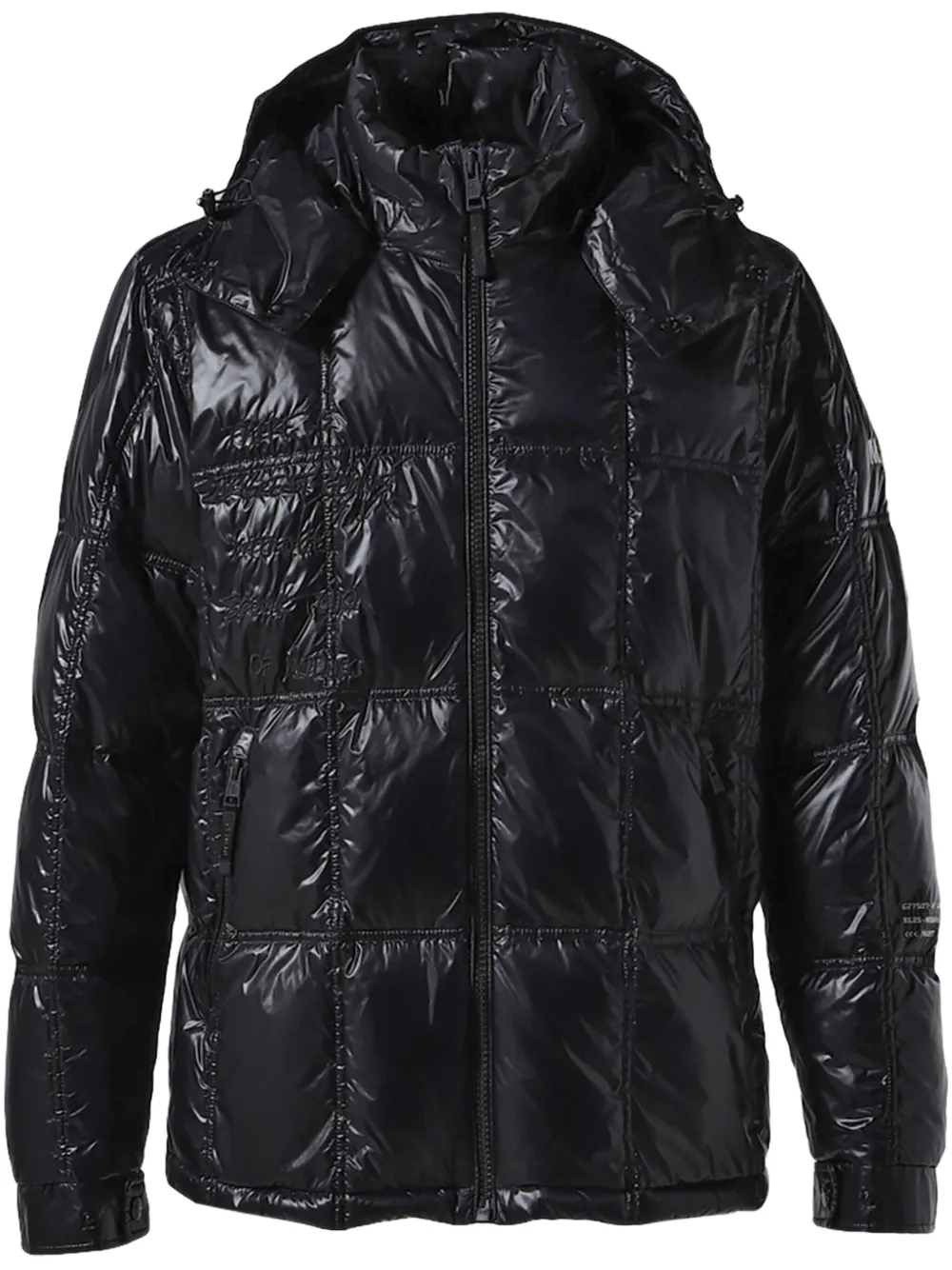 Moncler x FRGMT Chaka Hooded short down jacket | Black | Image 1