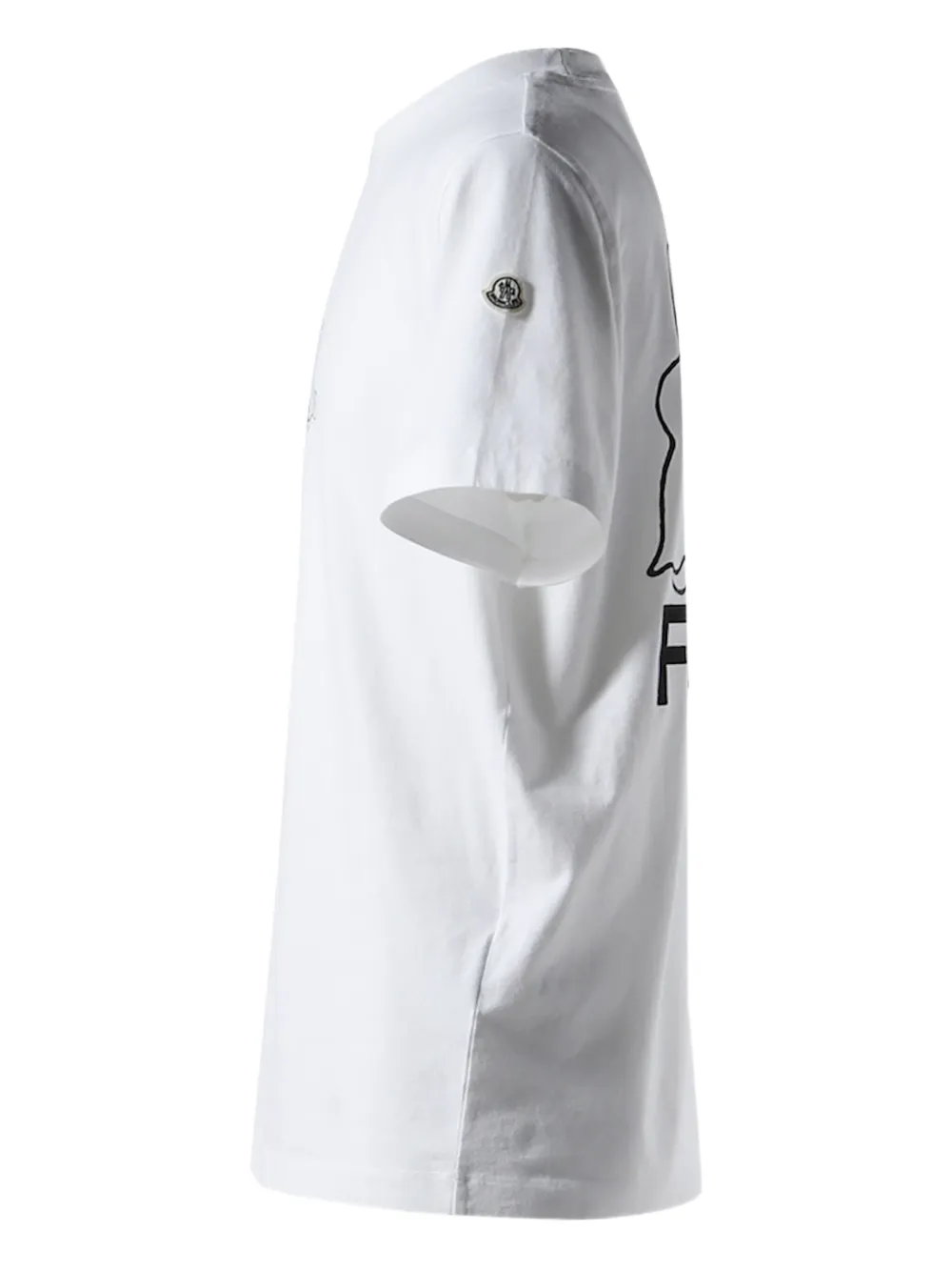 Moncler FRGMT Cartoon katoenen T-shirt met logo Wit