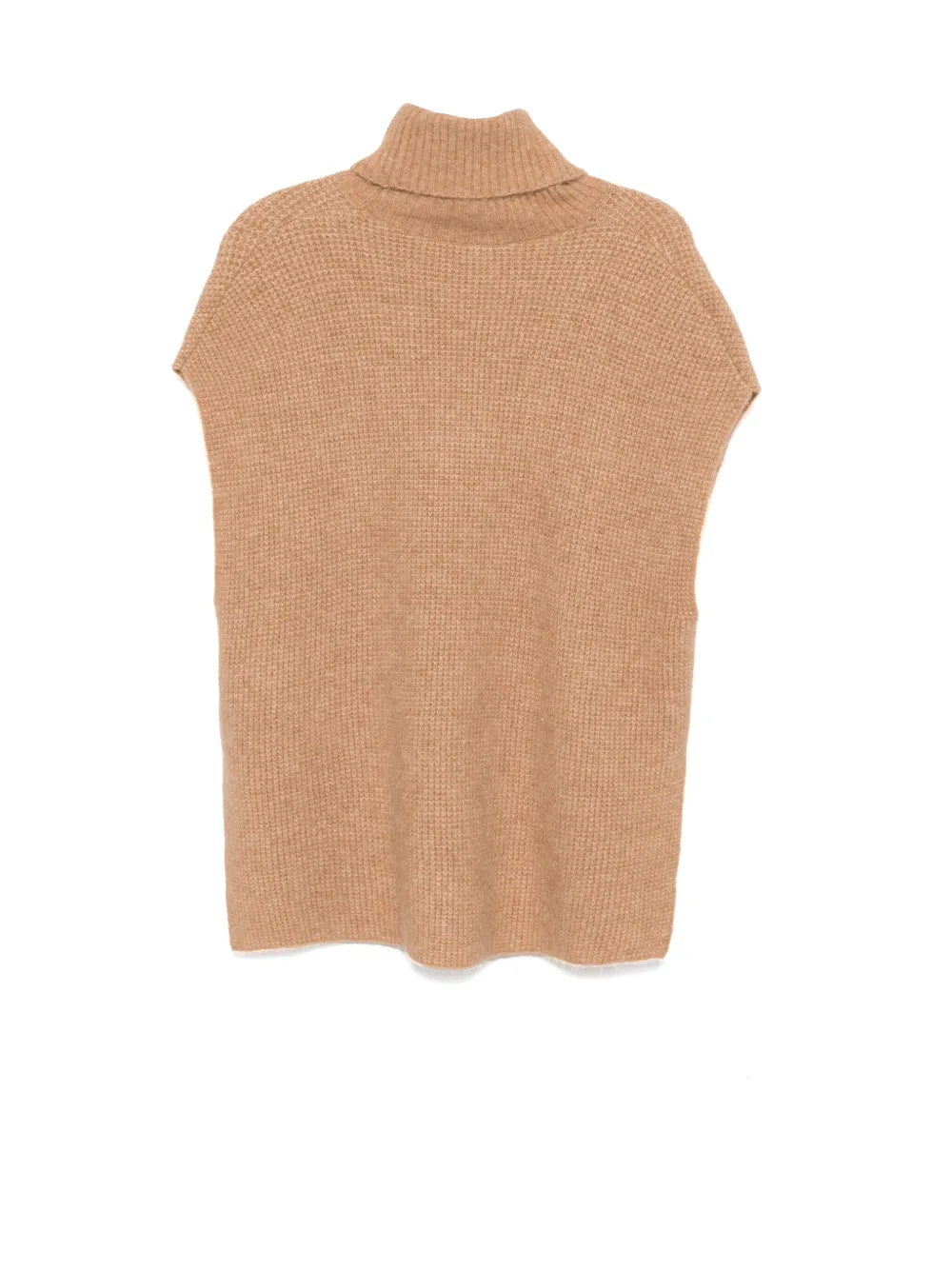 JAMES PERSE WAFFLE-KNIT FUNNEL-NECK TUNIC