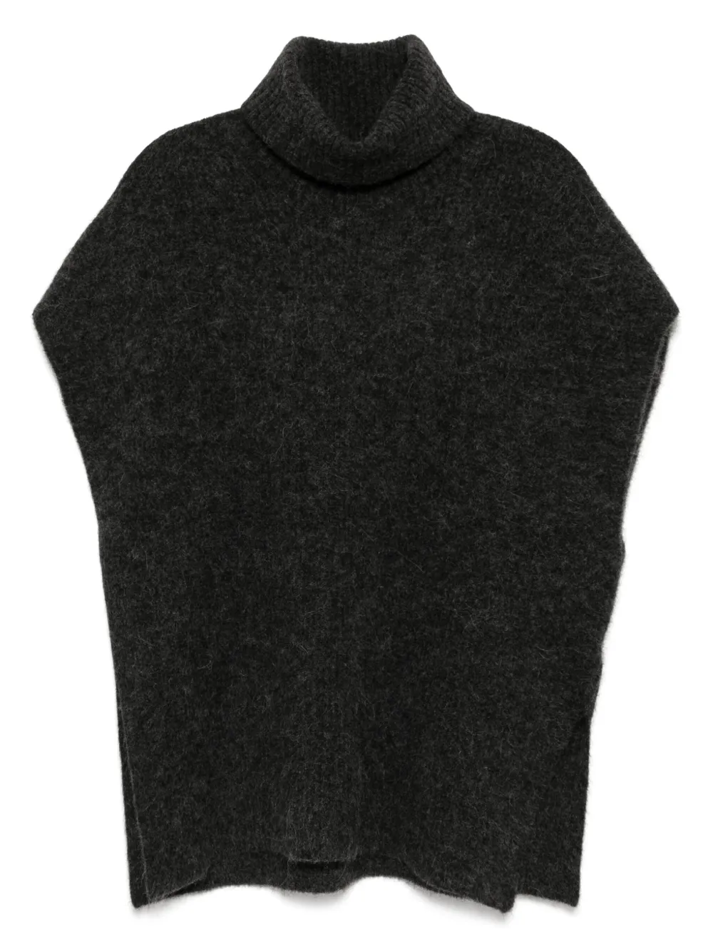 James Perse waffle-knit funnel-neck tunic | Grey | Image 1