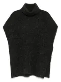 James Perse waffle-knit funnel-neck tunic - Grey