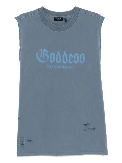FIVE CM graphic-print vest