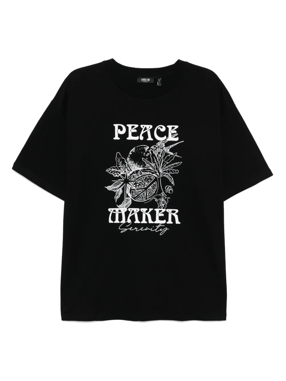 FIVE CM playera con estampado gráfico | negro | Image 1