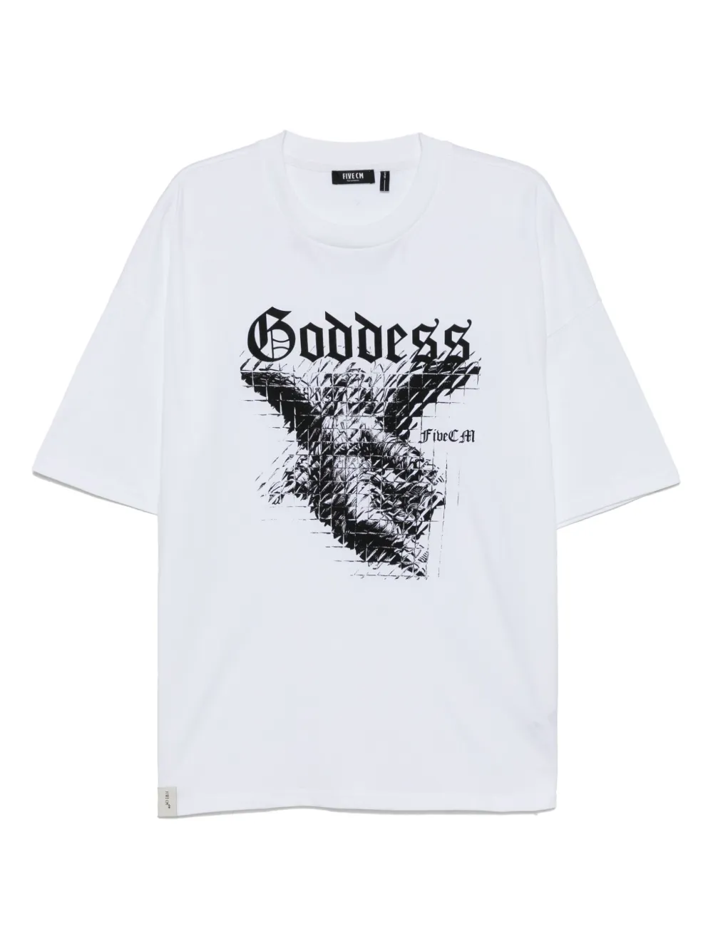 FIVE CM playera con estampado gráfico | blanco | Image 1