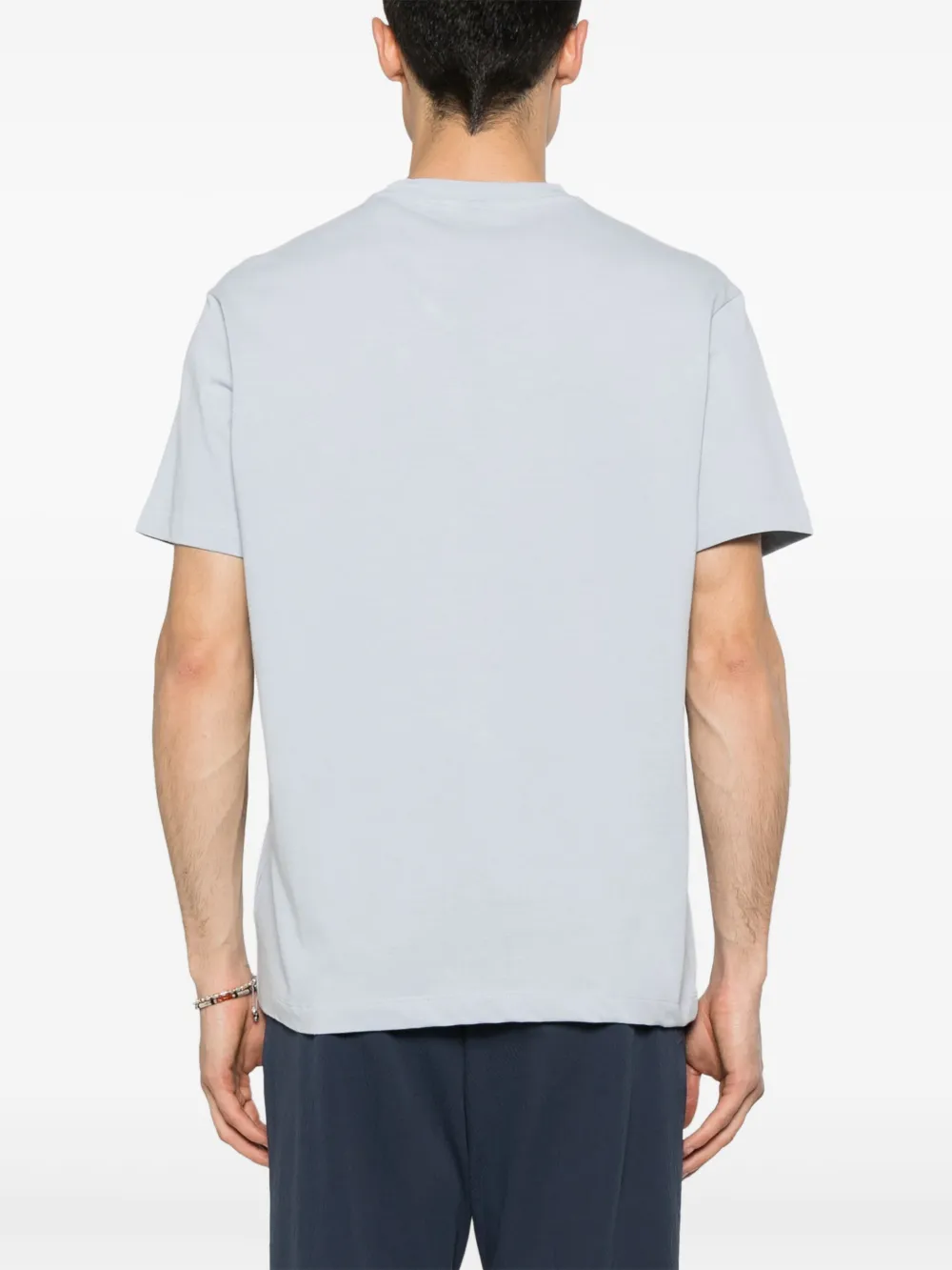 Paul & Shark T-shirt met rubberen logo Blauw
