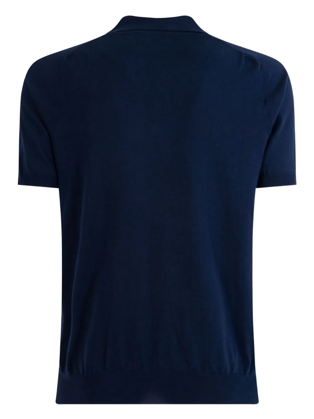 Roberto Collina Poloshirt met diamantpatroon Blauw