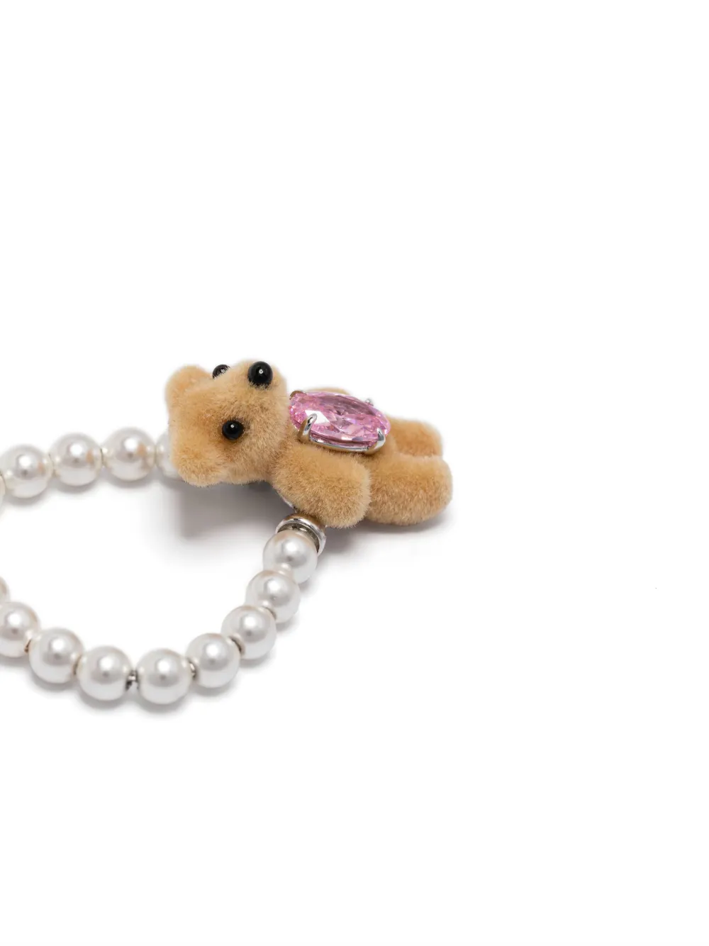 Yvmin Bear-detail Ring In White