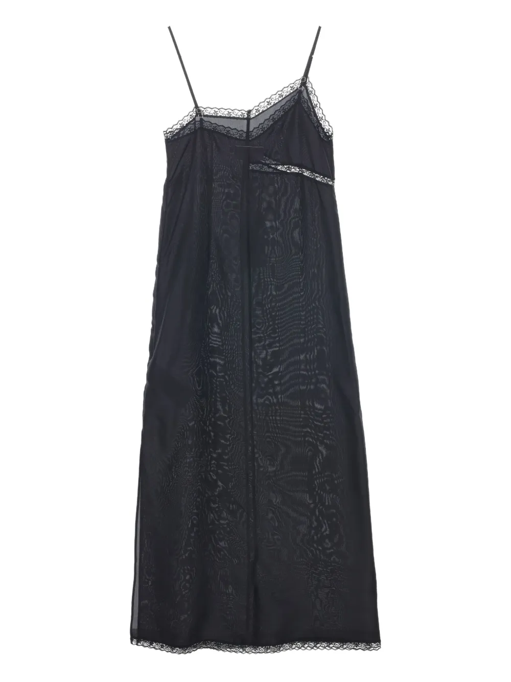 MM6 Maison Margiela Asymmetrische zijden jurk - Zwart