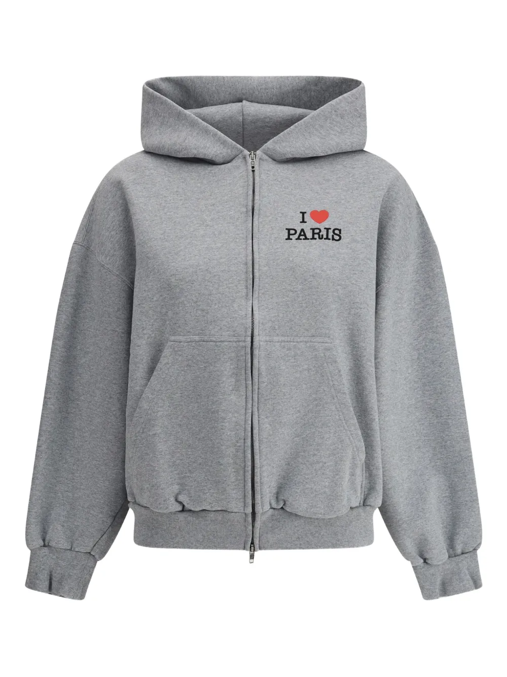 Balenciaga I Love Paris hoodie met rits Grijs