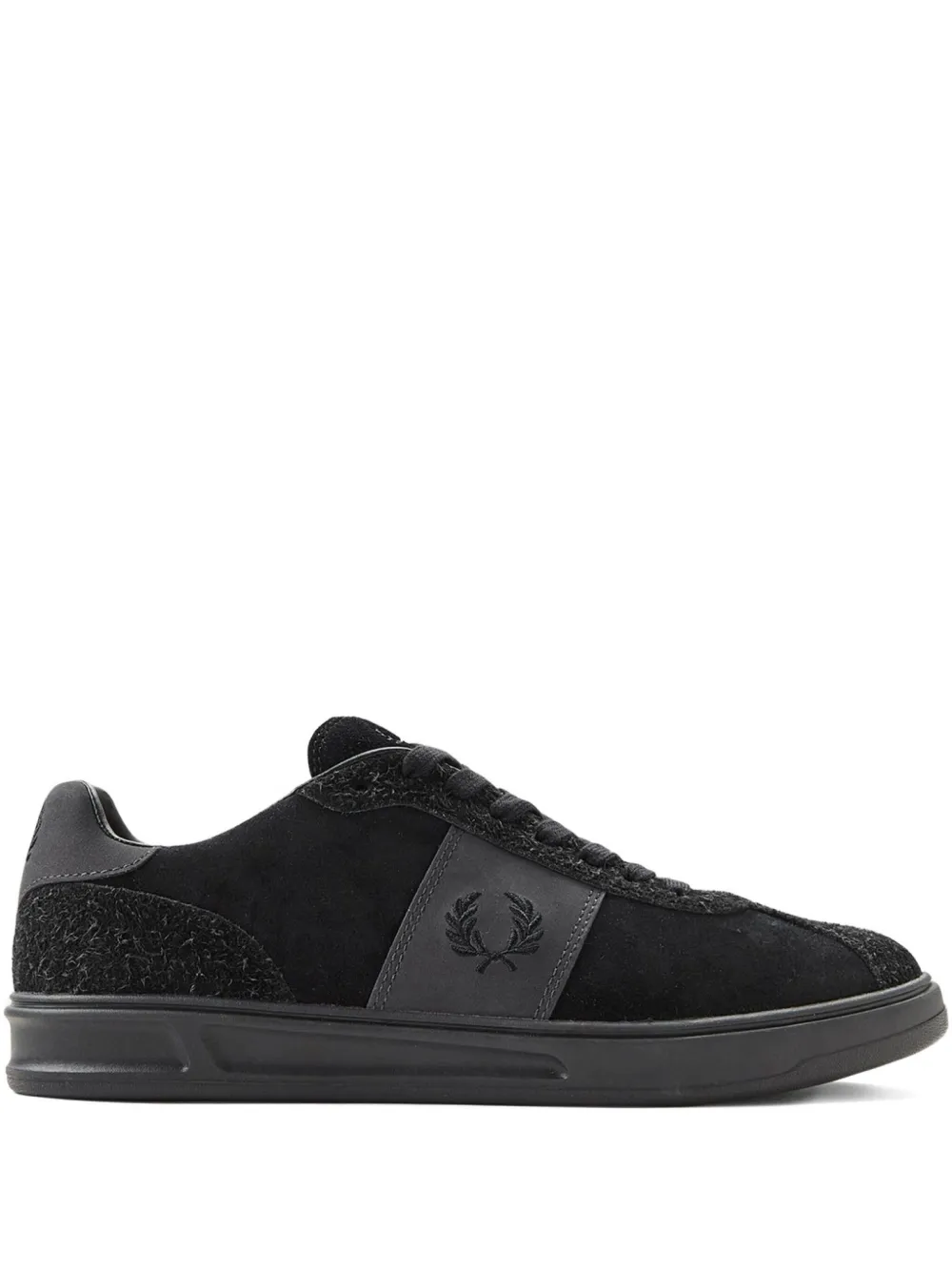 Fred Perry Sneakers met geborduurd logo Zwart