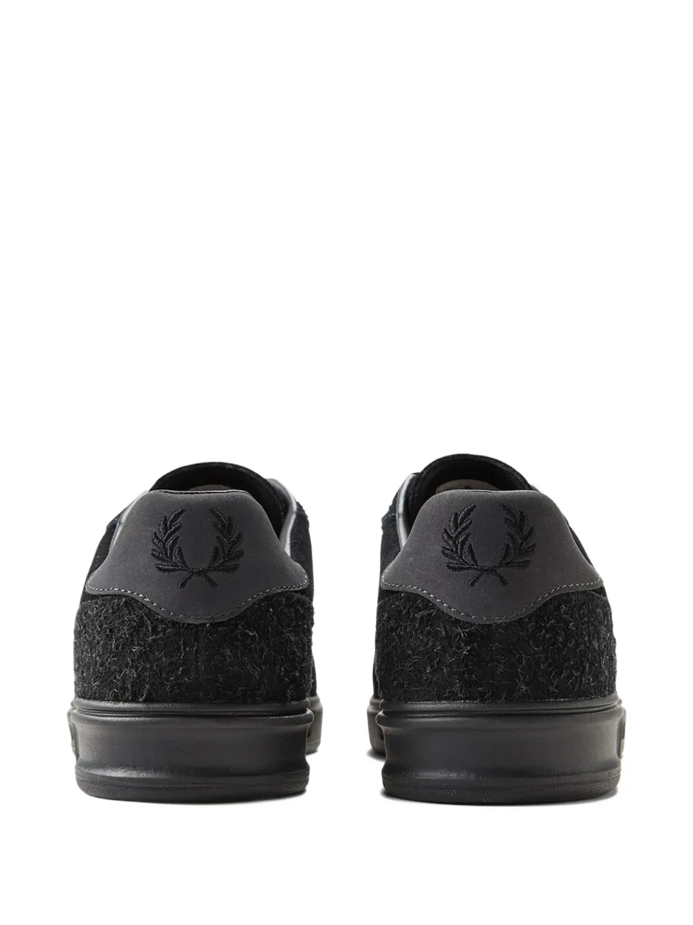 Fred Perry Sneakers met geborduurd logo Zwart